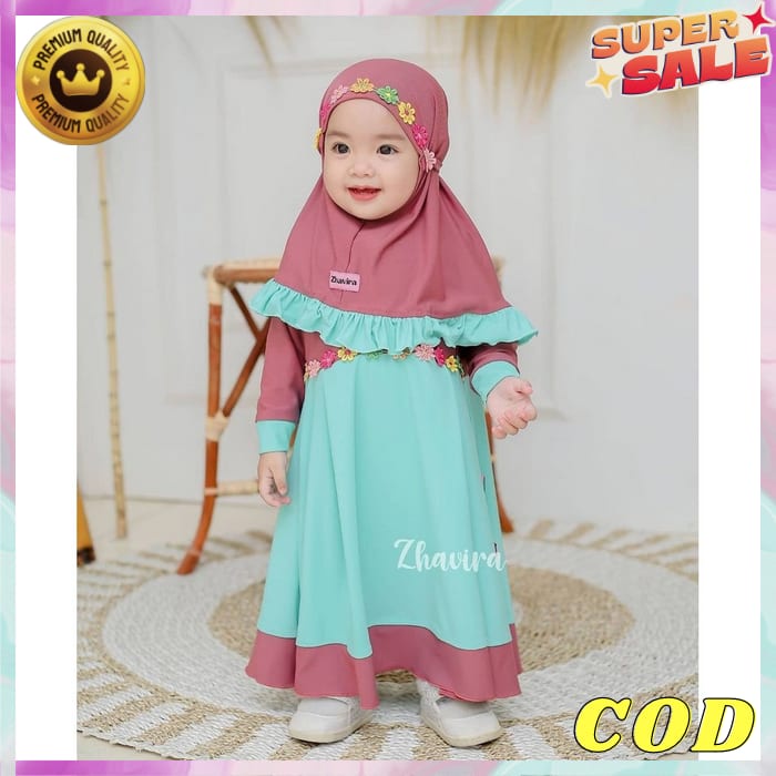 Gamis Anak Murah Terbaru 2022 Kekinian Games Ank Pakaian Ngaji Perempuan Bahan Adem Dress Muslim Baj
