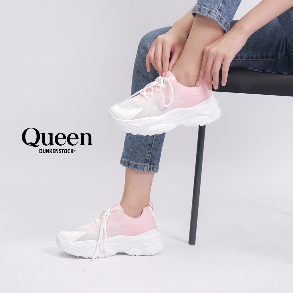 Dunkenstock QUEEN Sepatu Sneakers Wanita Keikinian Sepatu Kets Cewek Sepatu Lari Terbaru