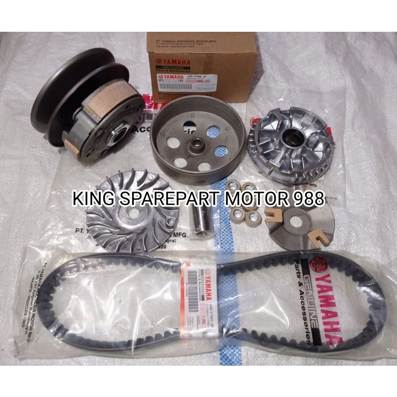 FULL SET PAKET KOMPLIT PULLY ASSY CVT XEON KARBU 44D
