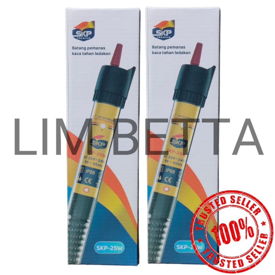 HEATER SKP 25 WATT / HEATER AQUARIUM / PENGHANGAT AQUARIUM OTOMATIS