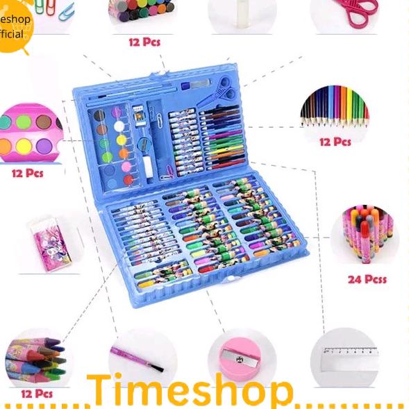 

ペ TS Pensil Warna Set 86 in 1 / Cair Crayon dan Kayu / Krayon Set / Cat Air / Stationary Terlaris!!