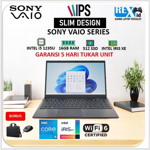 Laptop SONY VAIO i5 1235U 16GB RAM IRIS XE FHD IPS