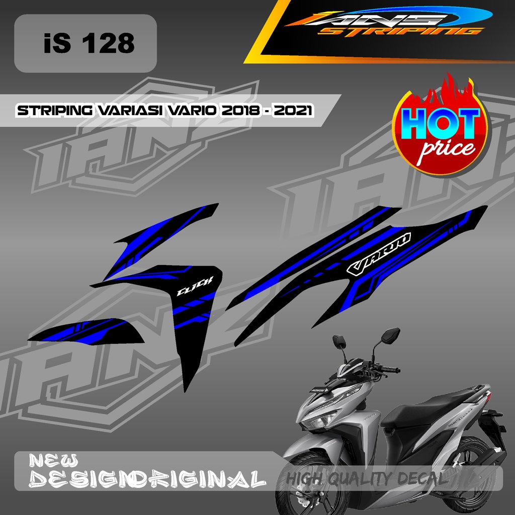 TERBARU STIKER STRIPING VARIO Led Vario 150 MOTIF GRAFIK  BAHAN HOLOGRAM / NON HOLOGRAM IS128