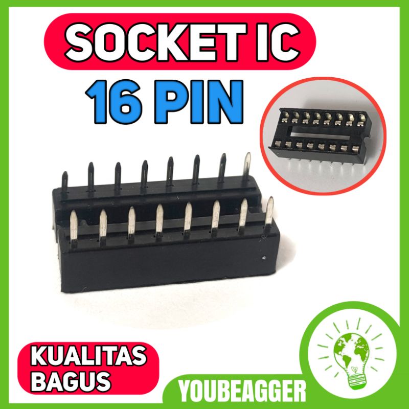 Socket ic 16 pin 2x8