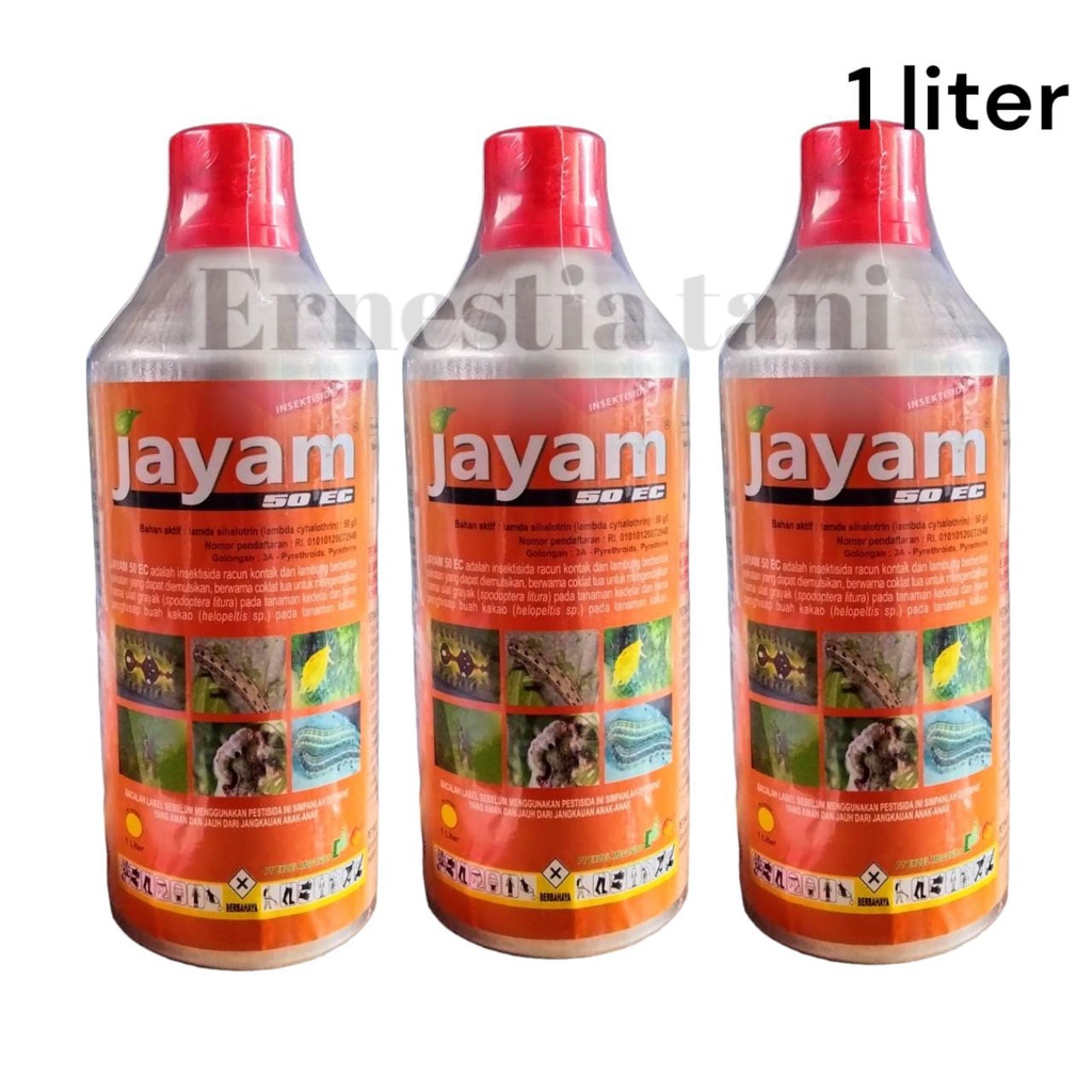 Insektisida JAYAM 50 EC 1 Liter Pembasmi Hama Ulat Gyarak Pada Tanaman Kedelai dan Kakao Bahan Aktif