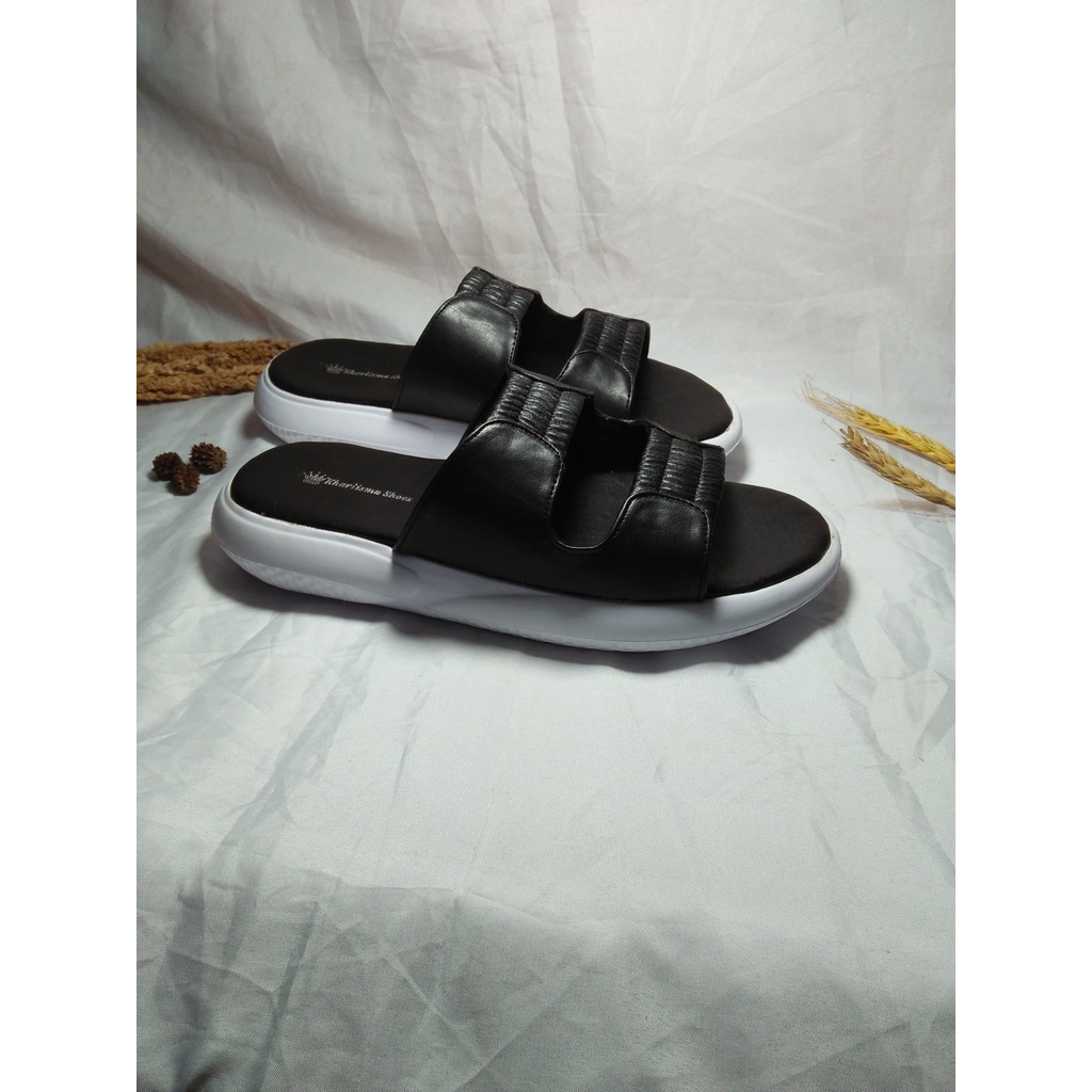 Sandal Wanita Korea Fashion Slip - on Sepatu Wanita 66KH_Khariisamshoes