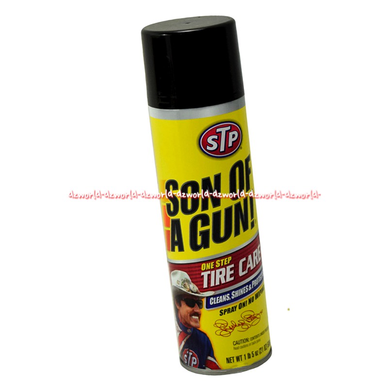 Stp Son Of a Gun 621ml One Stop Tire Care Clean Shinies Protector Glowing Spray Mengkilatkan Ban Meredakan Retakan BanMobil Stop Stp Sonofgun Sprei