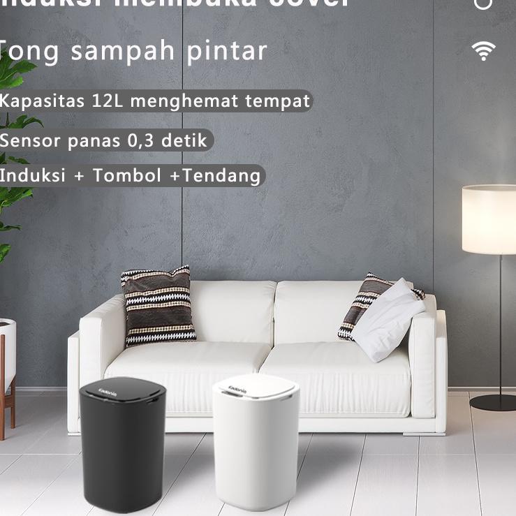 Sale KADONIO Tempat Sampah Plastik Otomatis Infrared Automatic Sensor Gerak 12L / 15L Induksi / Tomb