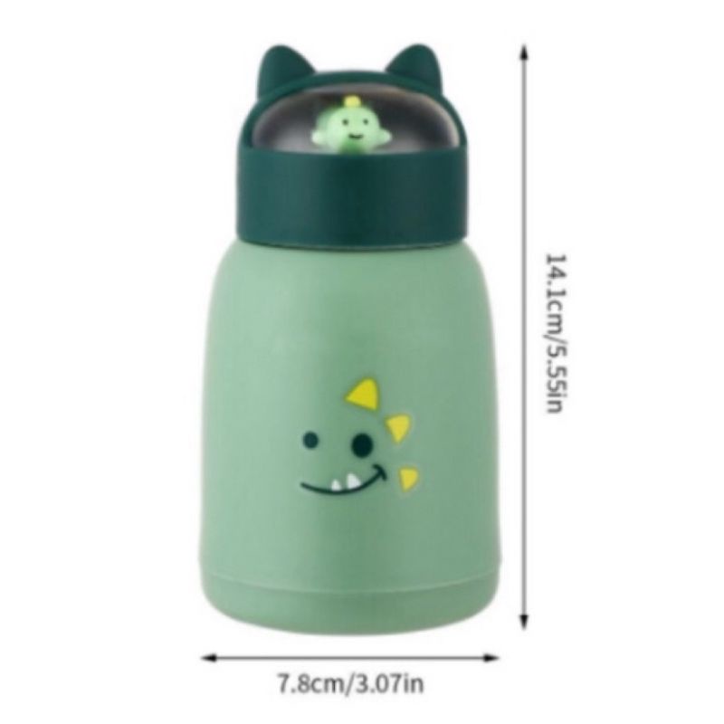 botol kaca boneka / botol motif anak / botol motif lucu / botol minum boneka