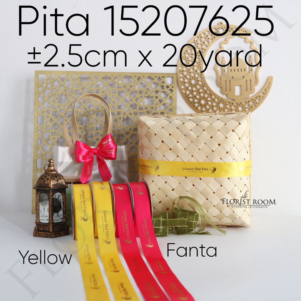 

Pita 15207625 ±2.5cm x 20 Yard - Pita Lebaran Idul Fitri - Hiasan