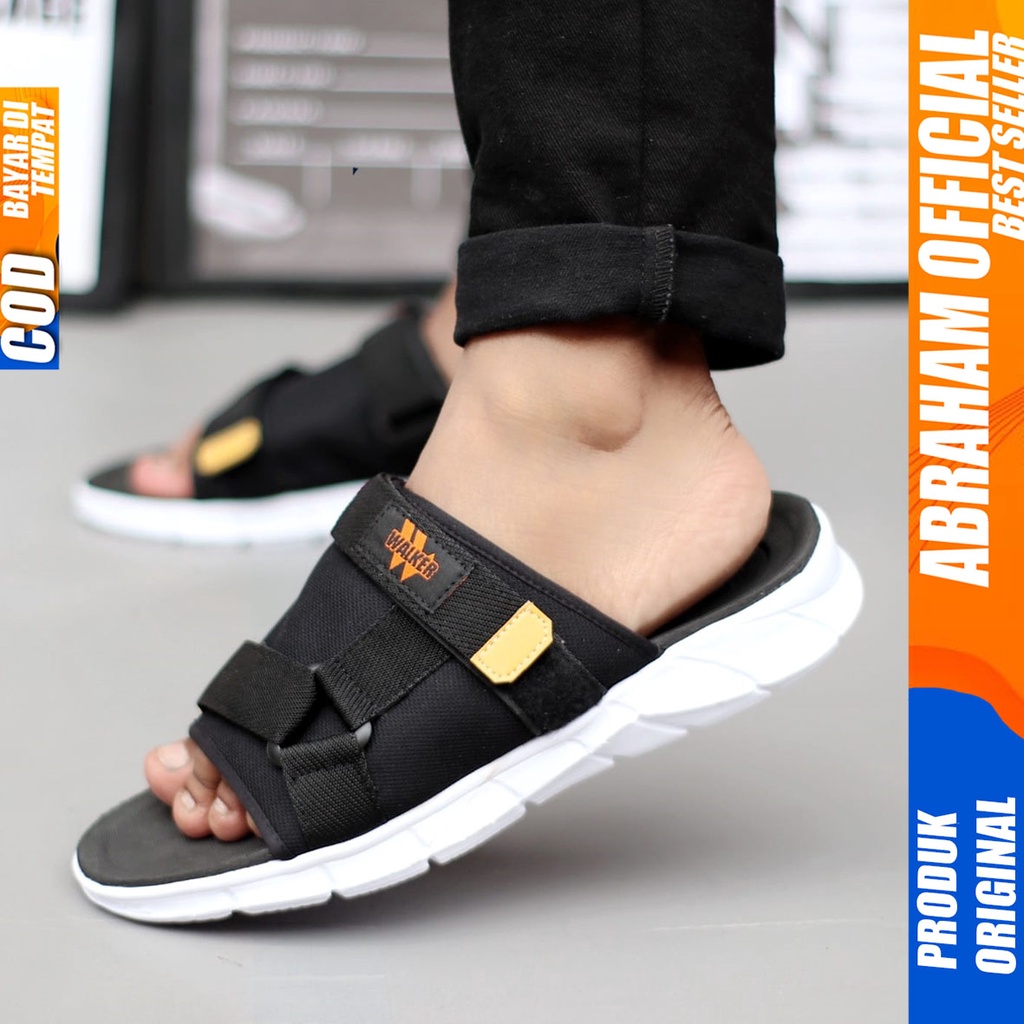 Sandal Slide Slop Pria Sendal Selop Original Distro Abraham Zx