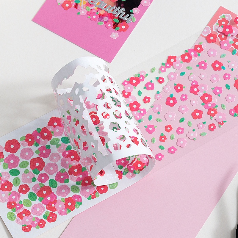 [kstuffind] Sticker Bunga Flowers Tree Colorful Aesthetic Dekorasi Photocard Lucu Warna Warni Gradation Scrapbook hias Motif flower DIY Aesthetic Toplader Decoration Journal Jurnal Stiker PC Koleksi Murah Gemas Deco