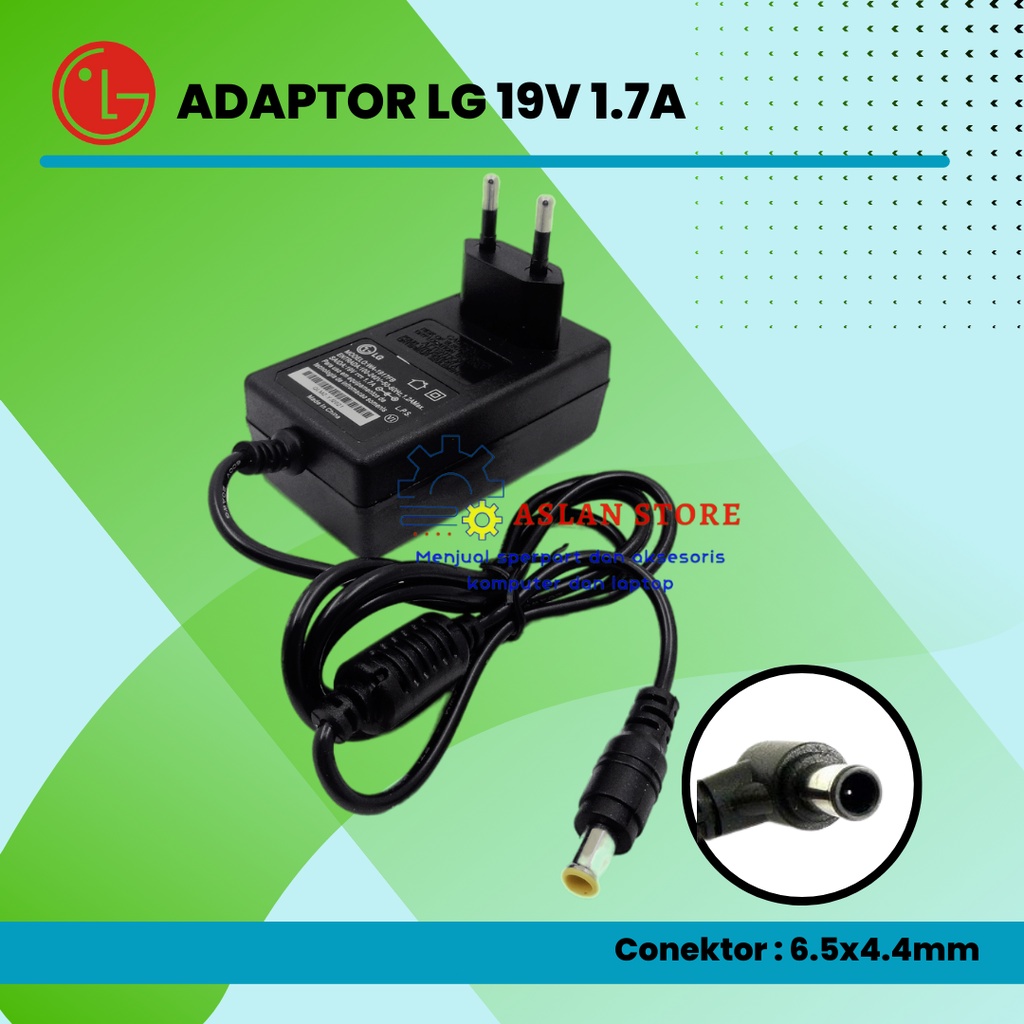 Adaptor Monitor TV LG Original 19V 1.7A G E1642CA LG 16EN33SA Original