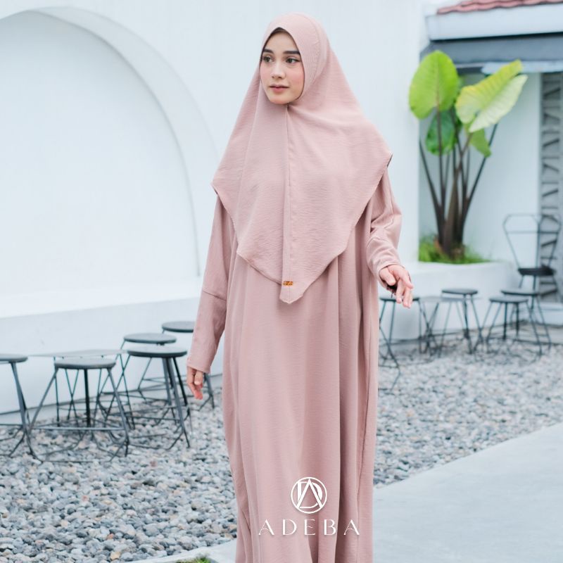 ADEBA - MADINA SET GAMIS KAFTAN PLUS JILBAB