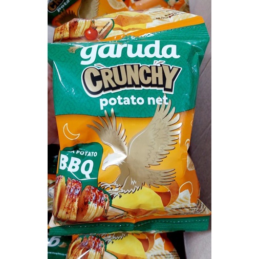 Garuda Crunchy Potato Daging Sapi BBQ 14gr x 10pcs / Garuda Crunchy O'corn / Garuda Crunchy Bee/ Garuda Potato Net 20gr x 10pcs