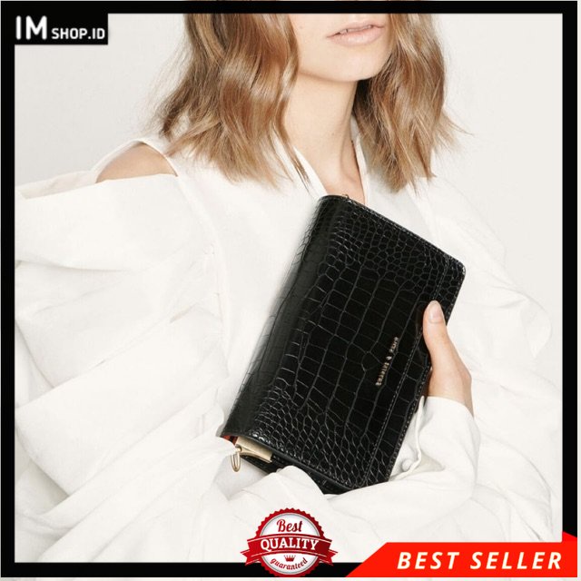 TAS SELEMPANG WANITA CK CK622 CROCO CLUTCH TALI RANTAI PREMIUM IMPORT
