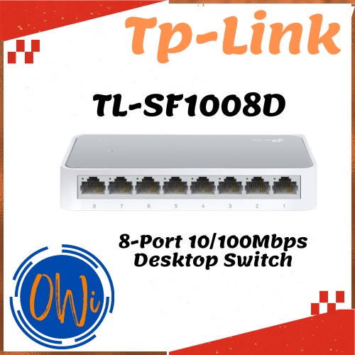 Produk Terbaru Tp Link 8 Port 10/100Mbps Desktop Switch Hub Tp-Link Tl-Sf1008D