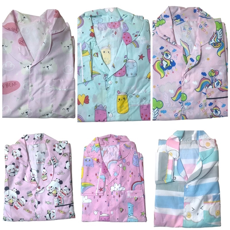 [HARGASATUAN]PIYAMA DEWASA KERAH BLEXER ALLSIZE LD 110