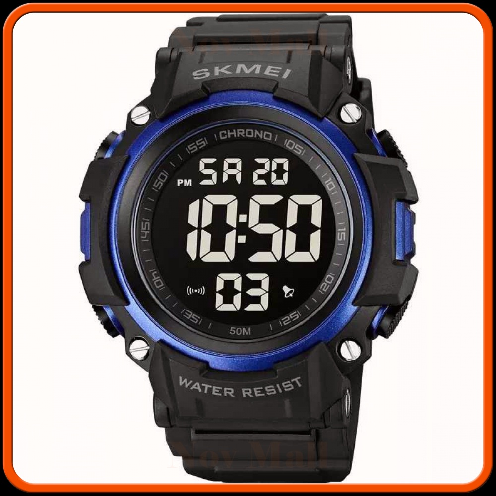 SKMEI Jam Tangan Pria Digital Sport Watch Alarm Waterproof EL Light 1886