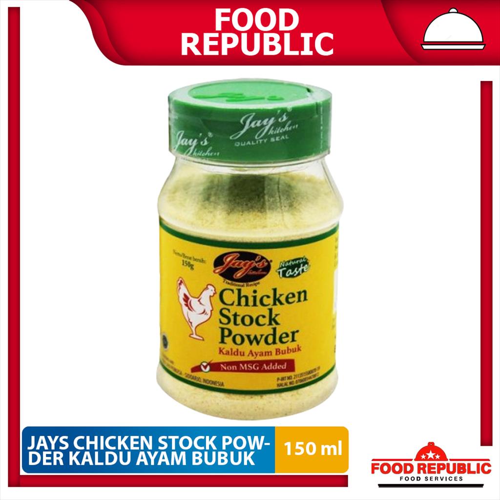 Jays Chicken Stock / Kaldu Ayam Bubuk 150 GR TANPA MSG dan HALAL