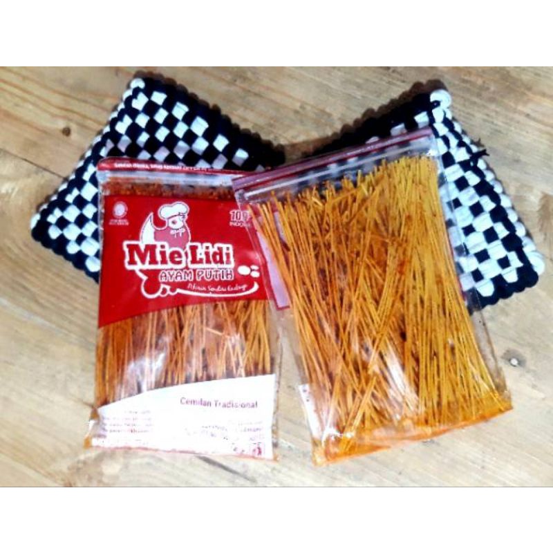 

JAJANAN JADOEL MIE LIDI BALADO & ORI netto.75gram