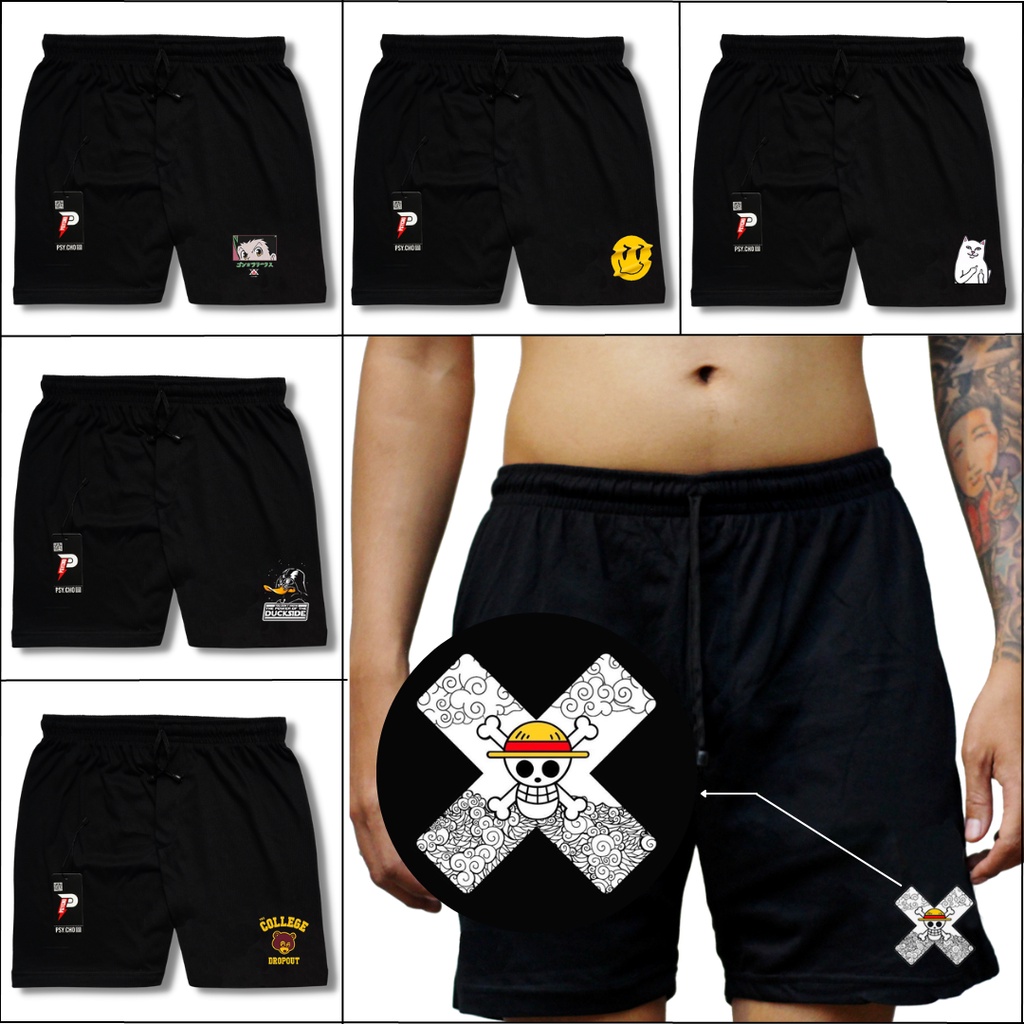 BEST SELLER - CELANA BOXER PRIA BLACK DTF PREMIUM QUALITY DALAMAN KOLOR HITAM BOXSER PANTAI DISTRO SURFING| CELANA PENDEK PRIA