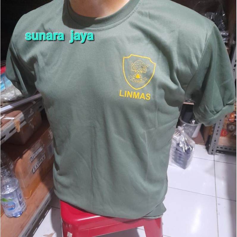 kaos linmas pendek # kaos pendek hijau linmas