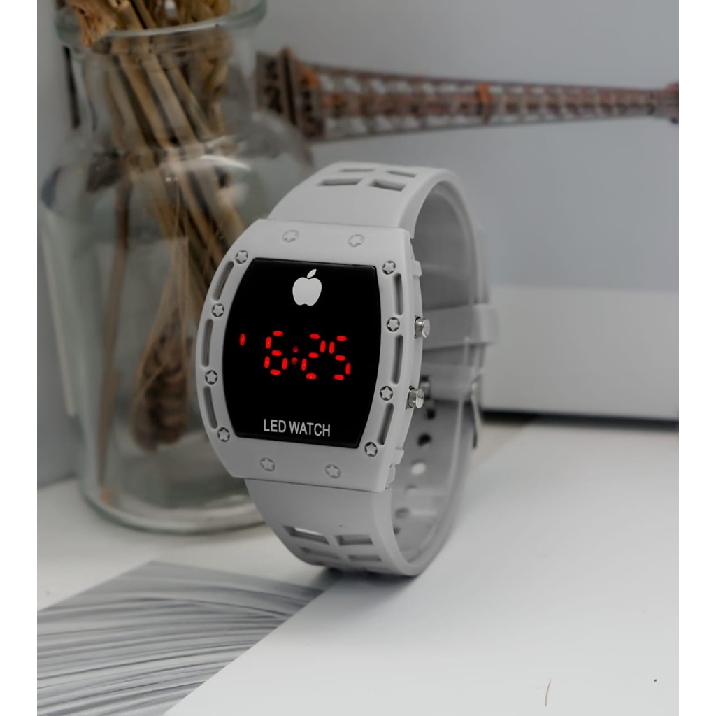 [DGS] Jam Tangan LED Digital Pria Wanita Rubber Electronic Fashion Couple Anak Remaja Import Premium RM067