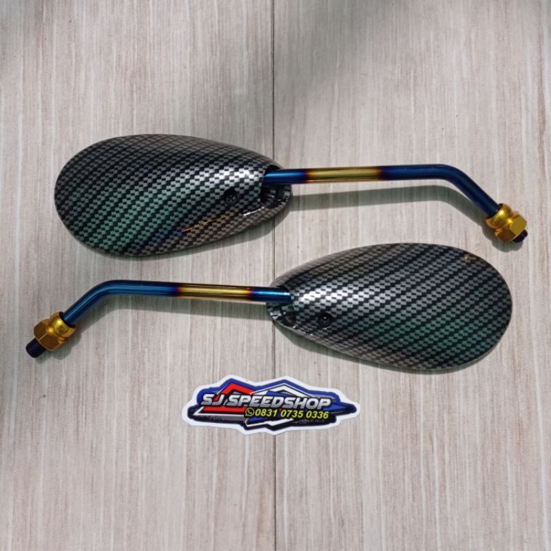 spion carbon satria fu drat 12 dan 14 / spion carbon batang twotone