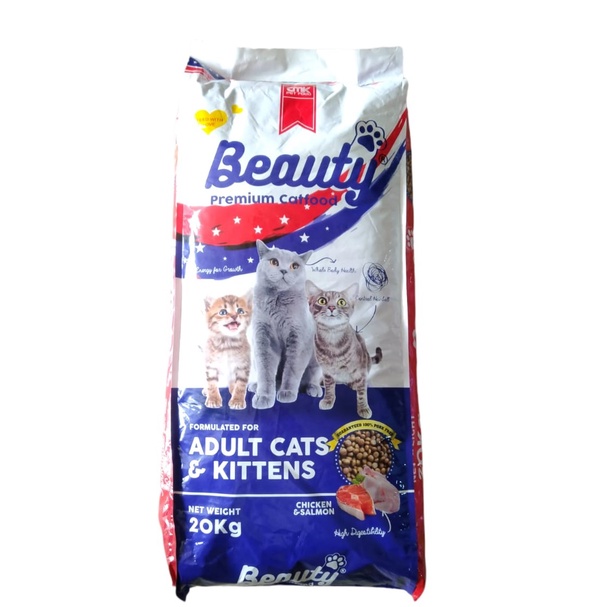 Makanan kucing Beauty Premium Cat 20 kg, Khusus Grab Gojek