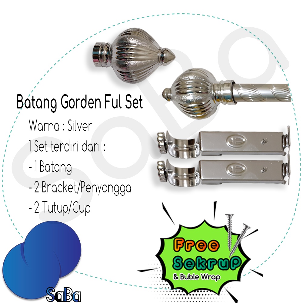 [PROMO] Besi Gorden | Batang Gorden | Reel Gorden | Ring Gorden | Stick Gorden - Ukuran 200 CM | Ukuran 150 CM | Ukuran 100 CM | Ukuran 50 CM