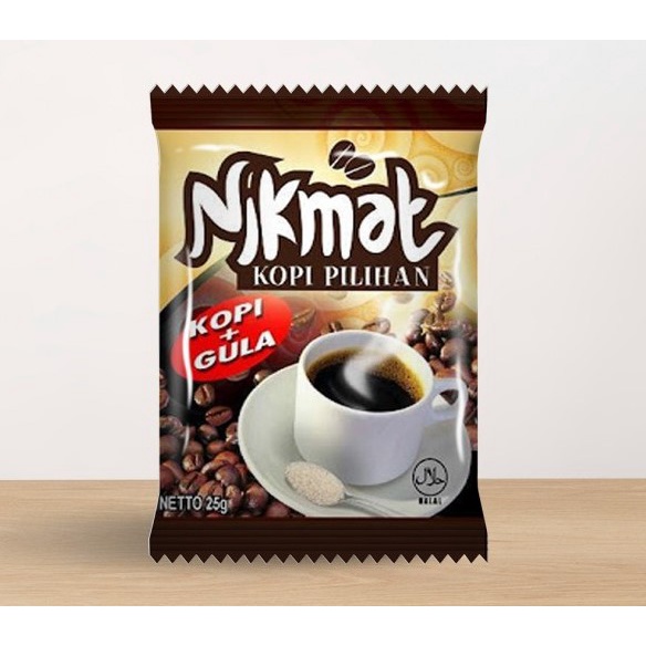 

Kopi Nikmat Duo (Kopi + Gula) 1 Pack Isi 20 Bungkus