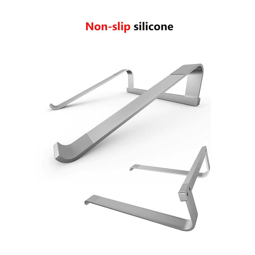 Stand Gadget Minimalist MultiFungsi Anti Slip - Stand Alas Laptop Hollow Ergonomic Bracket Aluminium - Stand Laptop / Tablet Kantor / Sekolah / Kuliah