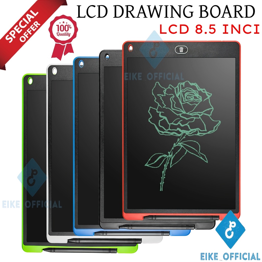 [EIKE] LCD DRAWING BOARD 8.5 INCH / PAPAN TULIS DRAWING WRITING / PAPAN TULIS ANAK LCD / DRAWING TABLET BOARD