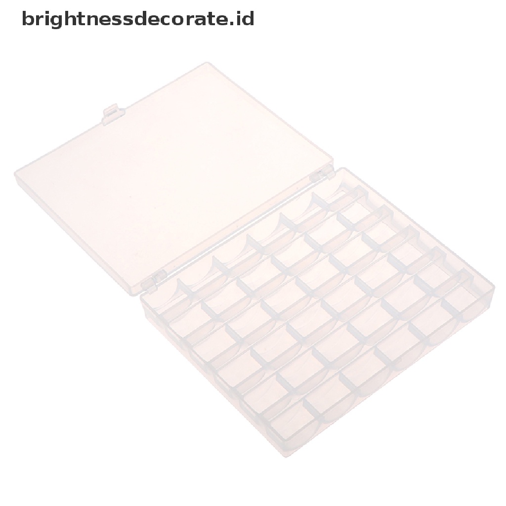 [Birth] 36 Spools Bobbins Kosong Mesin Jahit Bobbin Case Organizer Storage Kotak Plastik [ID]