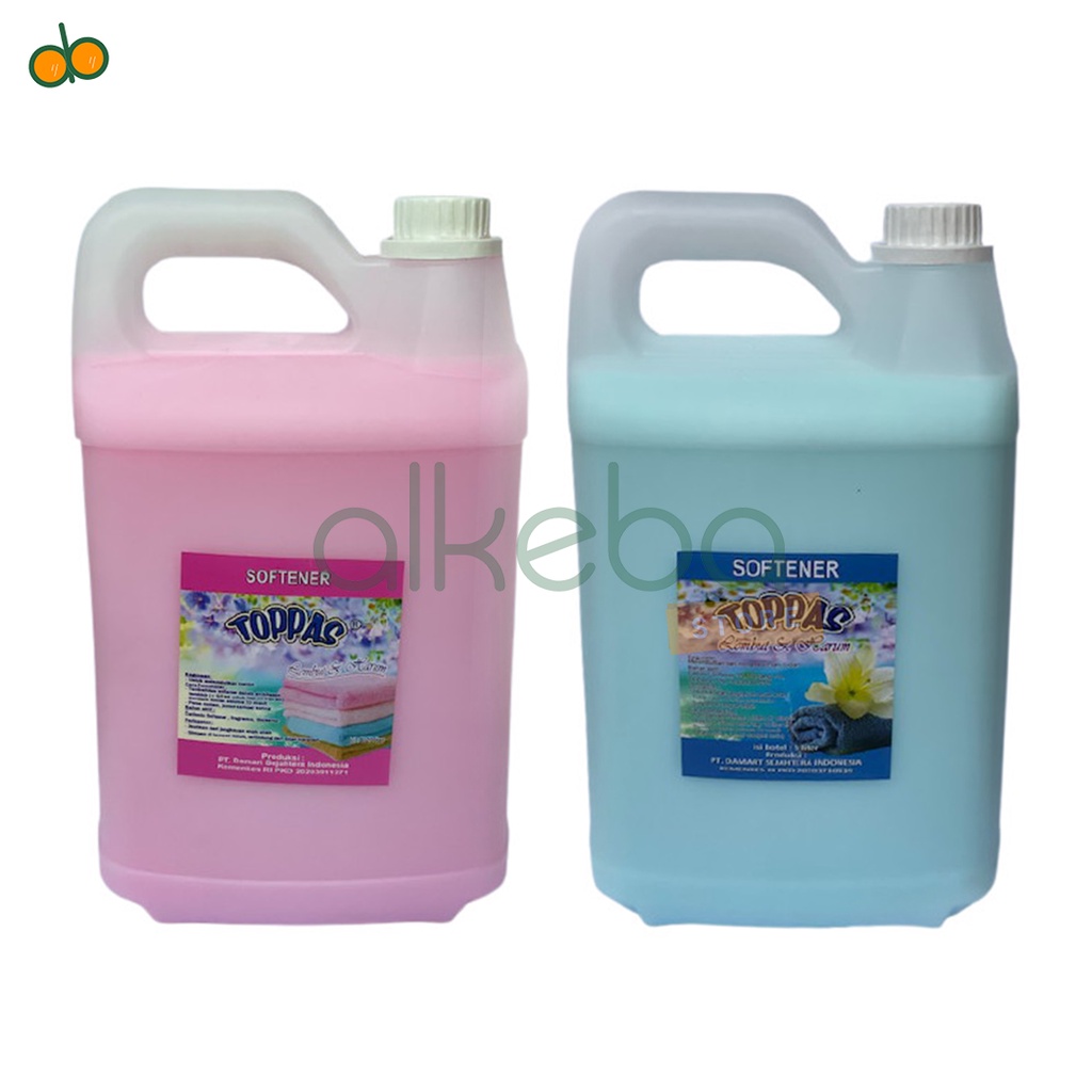 TOPPAS softener pelembut pakaian laundry galon 5 liter murah