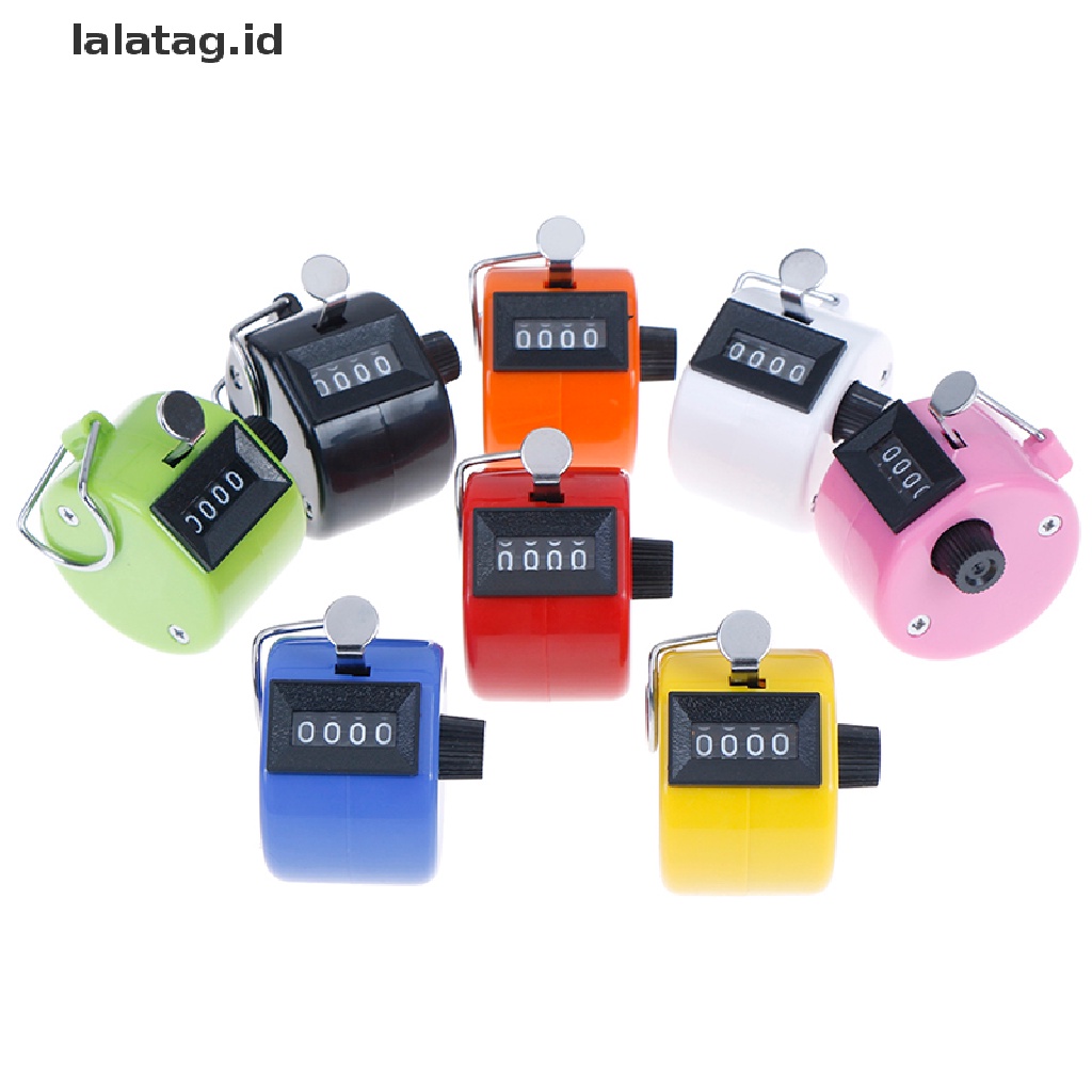 [lalatag] 1pc 4digi Number Manual Tally Counter Penghitung Latihan Clicker Golf Digital [ID]