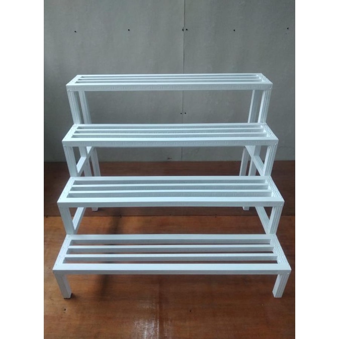 4 TINGKAT 100 CM / Rak Susun Pot Bunga Baja Ringan / Rak Pot Bunga