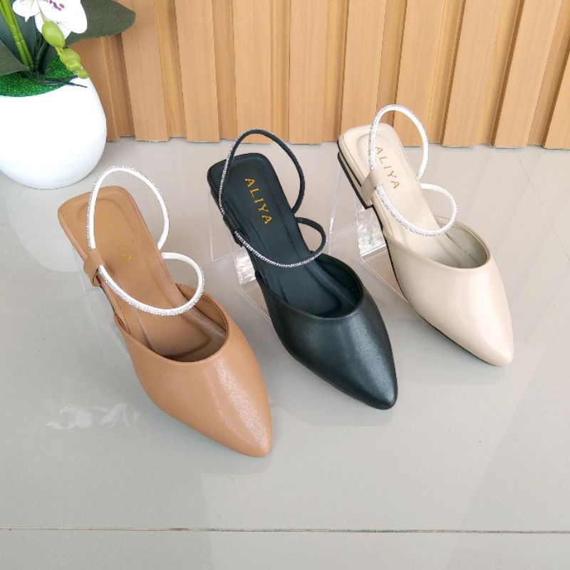 Aliya Livina Mules Wanita heels/hak 2cm