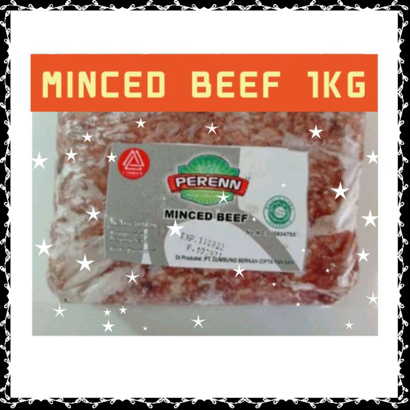

daging sapi cincang, minced beef 1kg.