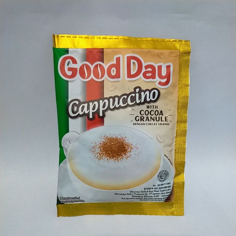 

good day cappuccino kopi 25 gr isi 10pcs
