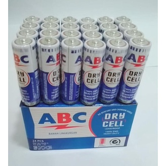 BATU BATERAI ABC BIRU JAM AA TYPE 1.5V [24 PCS /1 BOX ]