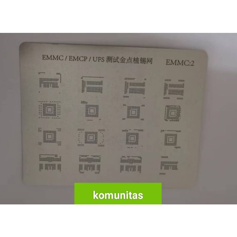 PLAT BGA IC EMMC TERBARU STAINLEST