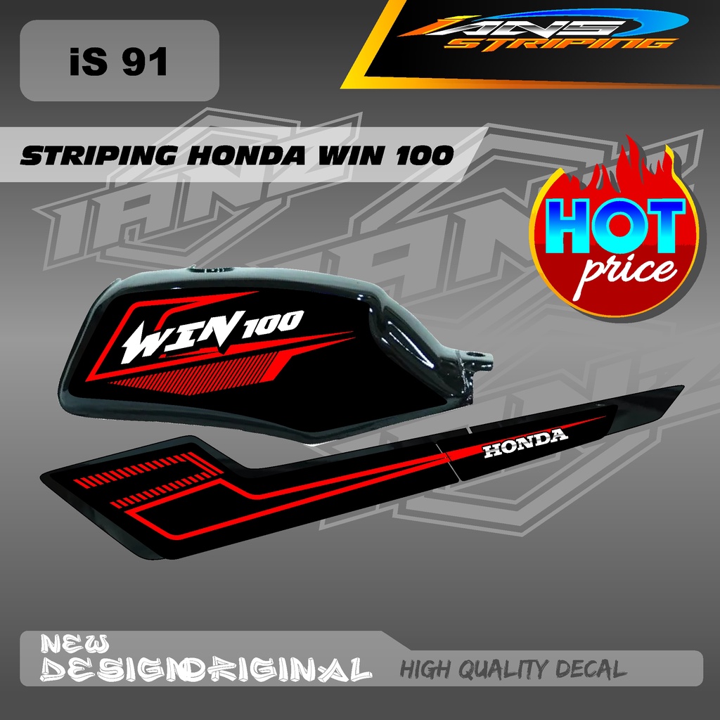 TERBARU STIKER CUSTOM WIN100 BAHAN BERKUALITAS MENGUNAKAN MATERIAL HOLOGRAM / NON HOLOGRAM IS91