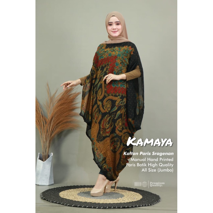 kamaya kaftan abaya pakaian baju gamis dress syari longdress maxy maxi batik solo jumbo big all size