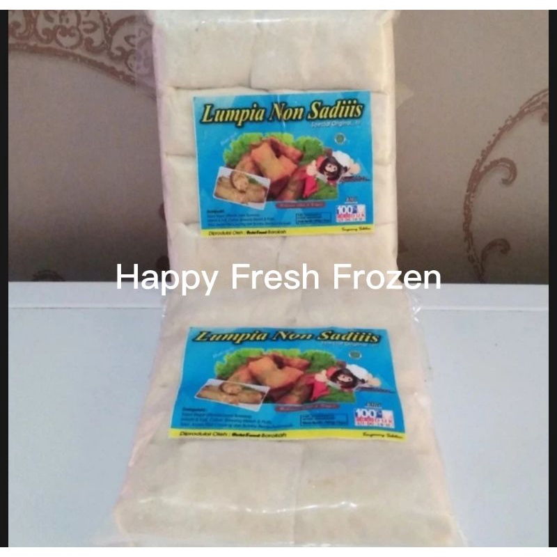 

Lumpia Non Sadis Rasa Original beku frozen isi 8