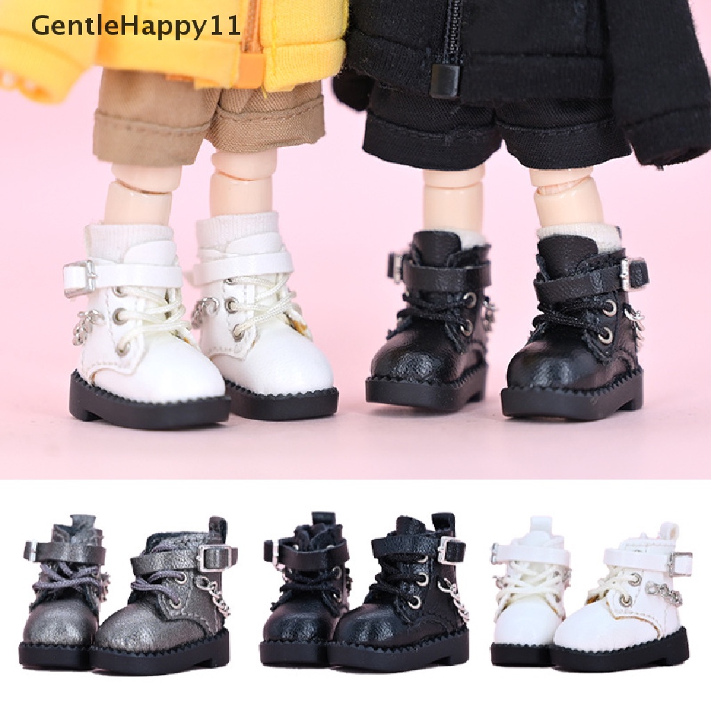 Gentlehappy 1pasang Sepatu Boneka Lovely Chain Boots Kasual Baru Buatan Tangan Ob11 DOD 1per12 Bjd Sepatu Boneka Aksesoris Boneka id