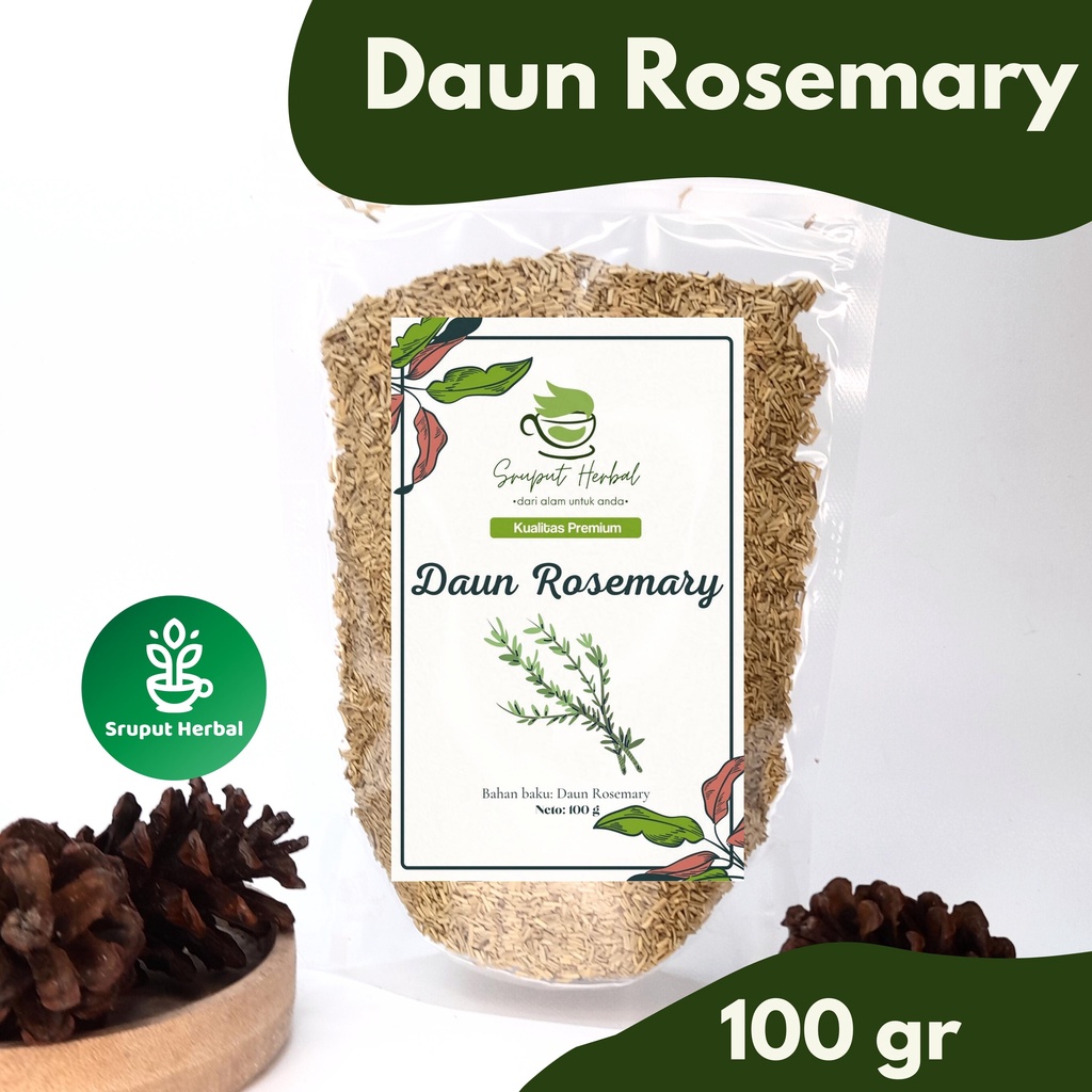 100gr Daun Rosemary Dried Rosemary Leaves Murni 100% Premium Berkualitas