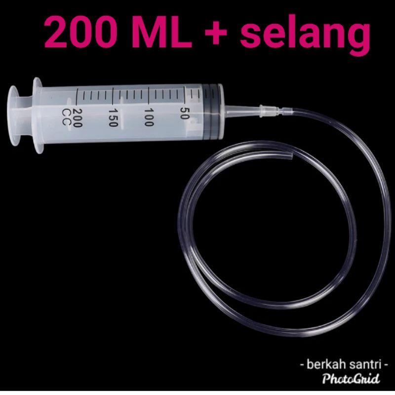 Alat Suntik Besar  200ml Spuit Syringe Kapasitas 200ml Large Syringe 200 Cc Bukan 100 Ml 150 Cc 300 Ml 500 Cc Spet Lolohan Pemberi Makan Burung - Suntikan Tanpa Jarum