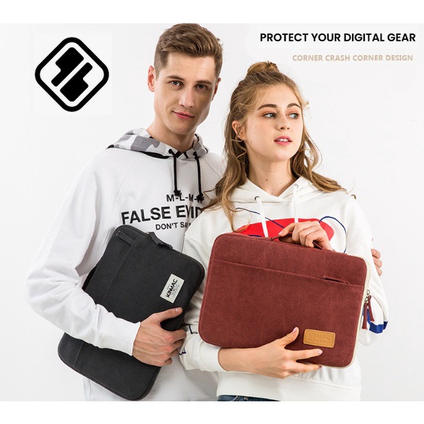 Laptop Lenovo Yoga 6 13.3 Inch Tas Laptop Jinjing Handstrap NYLON Full Protection EVA FOAM